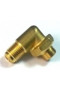 L-фитинг конический, для газового комплекта - ø 1/4"M-1/4"M