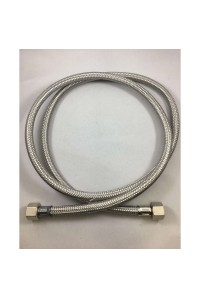 Шланг прямой металлический 3/8F-3/8F 150см